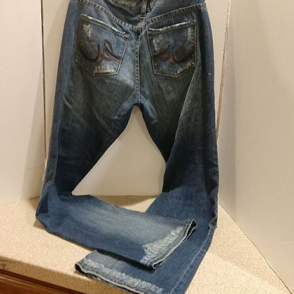 Stella Distressed Express Jeans Size 8 - Picture 1 of 8